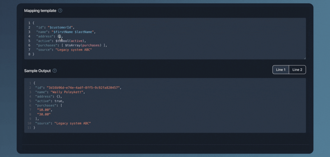 SmartParse - Mapping example (Complex)