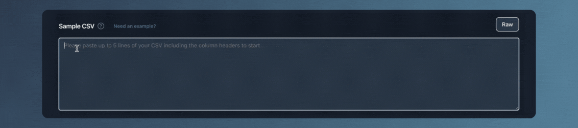 SmartParse - Sample CSV